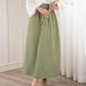 قیمت دامن ساده لینن ( قد 88 ) p