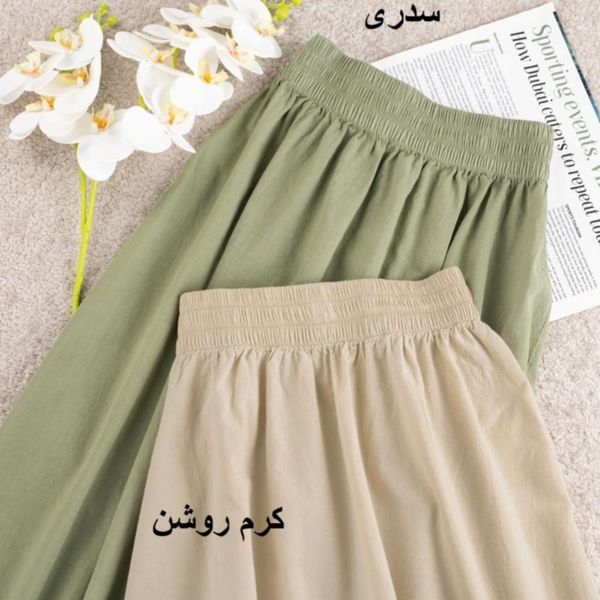 دامن ساده لینن ( قد 88 ) p