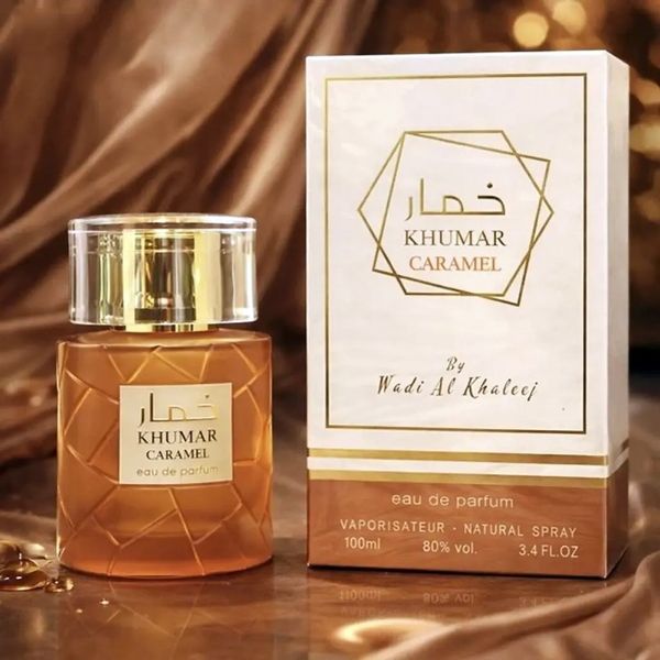 عطر جدید اصل امارات زنانه اکلایر وادی الخلیج مدل خمار کارامل - 100 میل