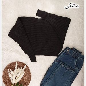 خرید آنلاین کراپ کوتاه بافت حصیری
