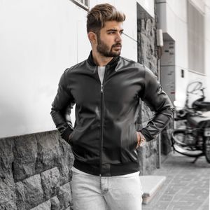 خرید اینترنتی قیمت کاپشن مردانه چرم مدل Artim