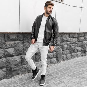 خرید اینترنتی قیمت کاپشن مردانه چرم مدل Artim