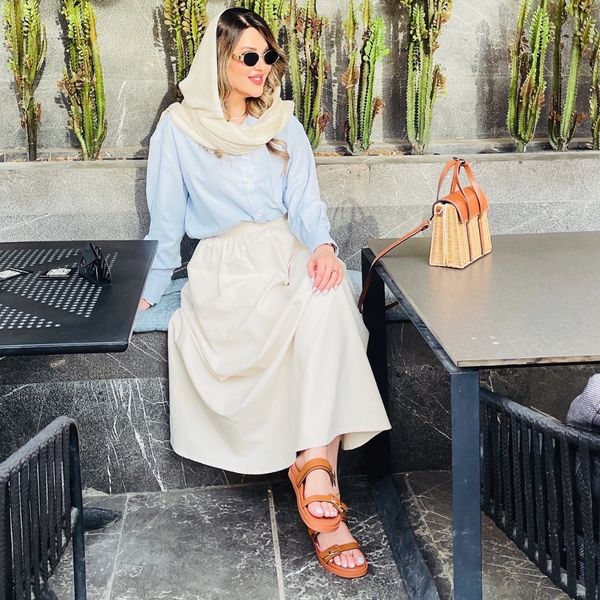 دامن لینن زنانه مدل کایلی (کالکشن فروزان نریمیسا)