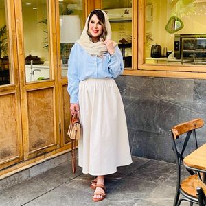 خرید اینترنتی دامن لینن زنانه مدل کایلی (کالکشن فروزان نریمیسا)
