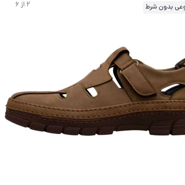 صندل تابستانه مردانه پاخور بی نظیر رنگ سدری