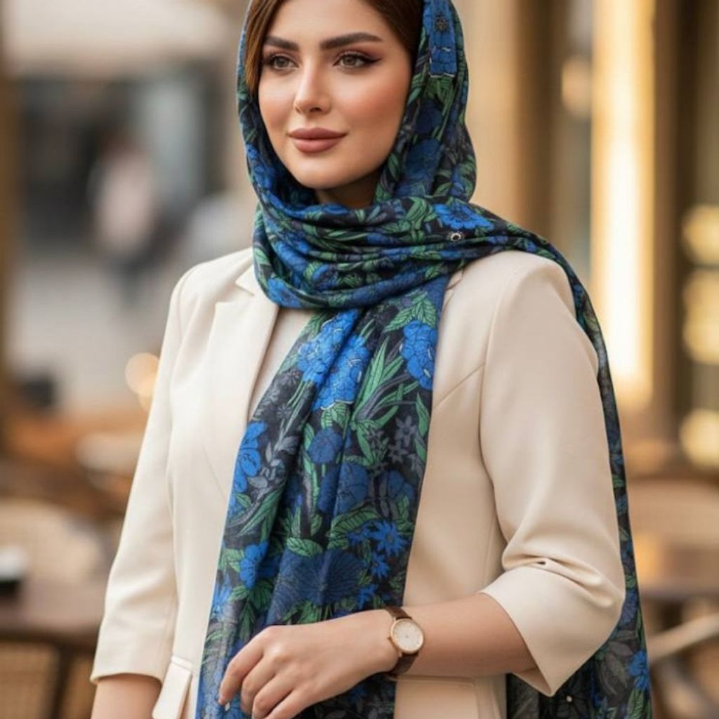 قیمت ارزان شال نخ پنبه TRF وارداتی