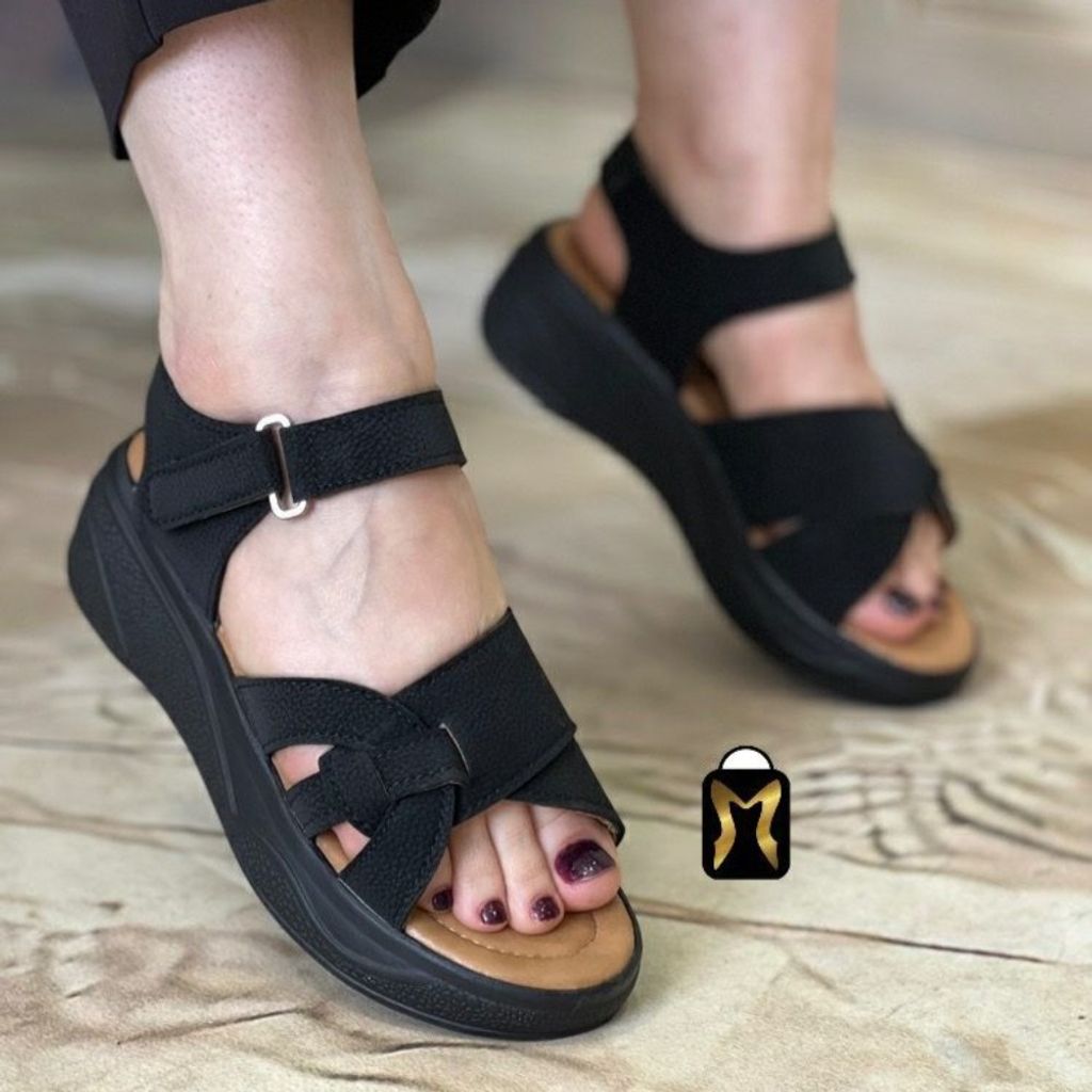 قیمت ارزان کفش صندل زنانه بند چسبی