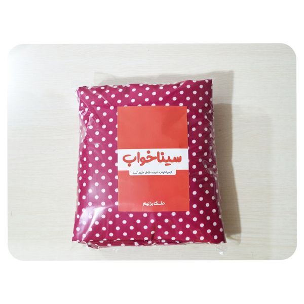 سرویس ملحفه سینا خواب طرح خال خال یک نفره 2تکه