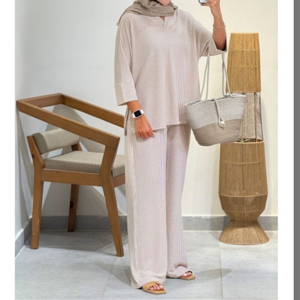 ست شومیز شلوار نخی iva