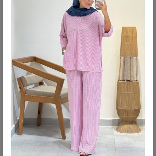 ست شومیز شلوار نخی iva