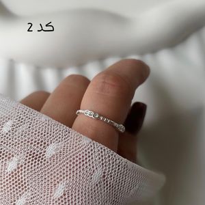 خرید آنلاین انگشتر نگینی آبکاری طلا و نقره