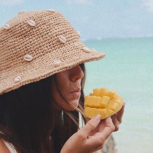فروش اینترنتی کلاه صدف دار رافیا