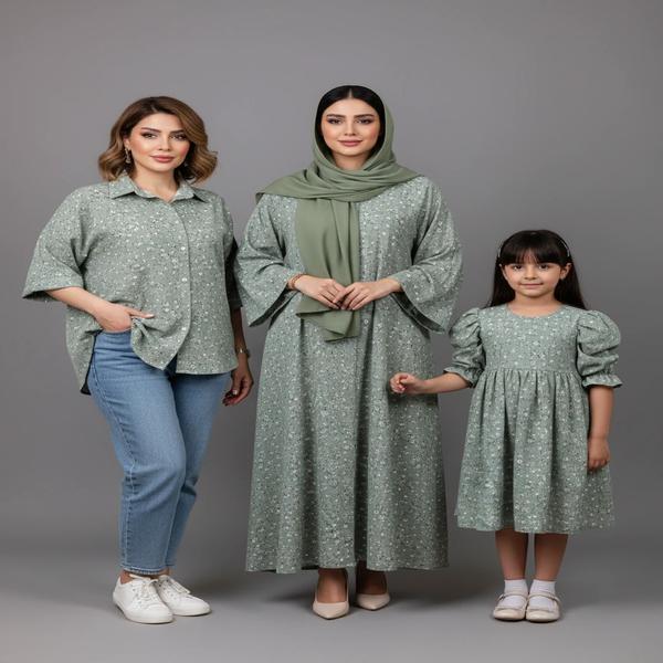 پارچه لینن گل گچی 1269