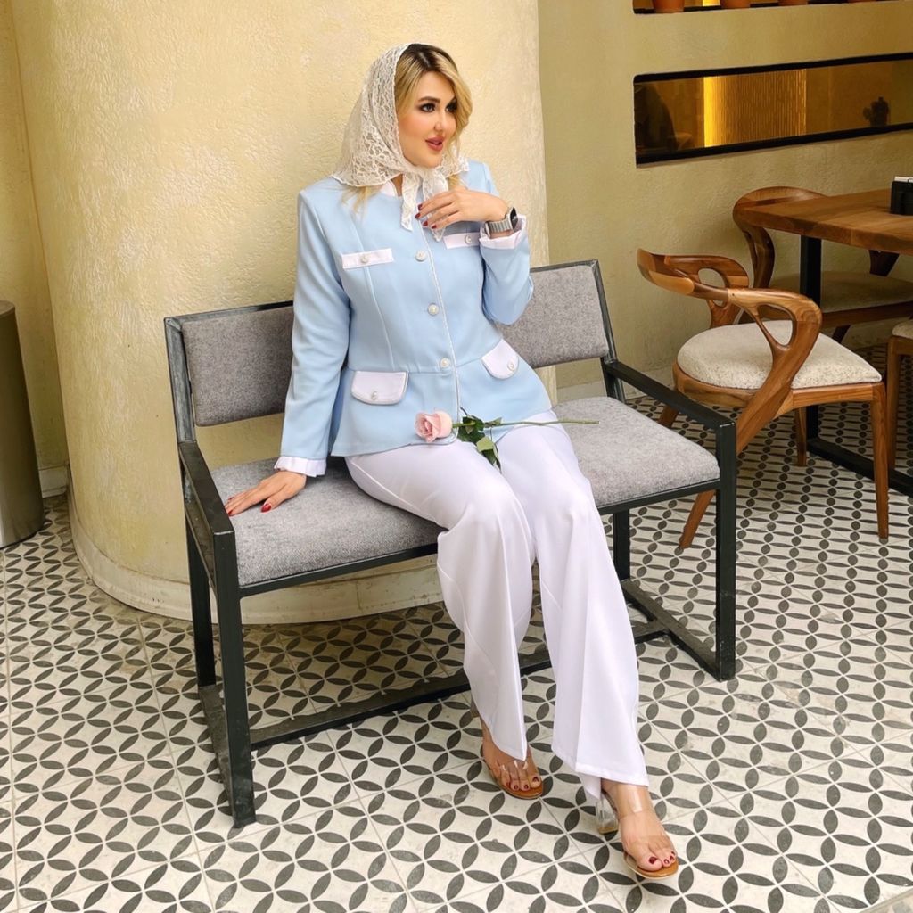 مشخصات ست کت و شلوار زنانه مدل الیسا (کالکشن فروزان نریمیسا)