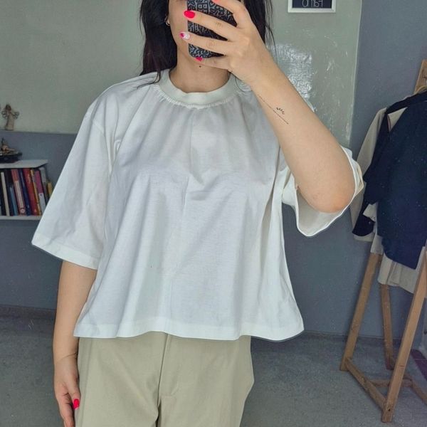 تیشرت لانک سفید زنانه