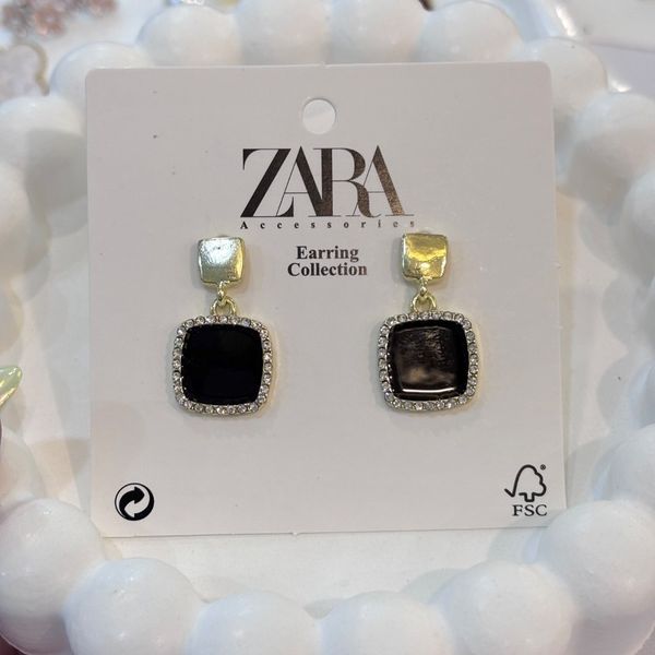 گوشواره میناکاری نگین دار