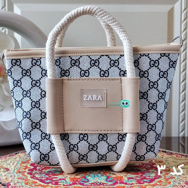 کیف دسته کنفی زنانه زارا