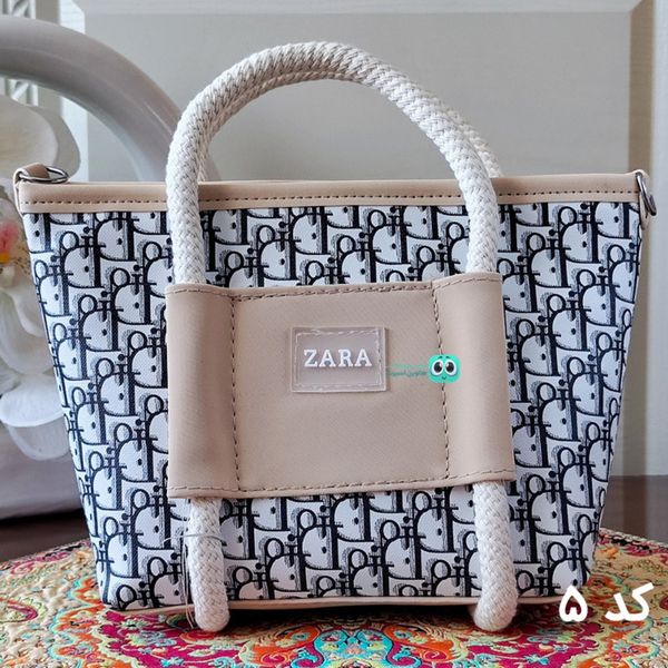 کیف دسته کنفی زنانه زارا