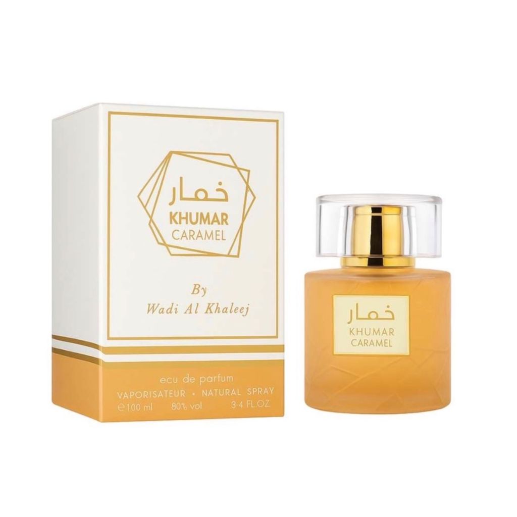 قیمت عطر ادکلن خمار مدل کارامل الخلیج مشابه کارامل حجم 100 میل بدونه سلفون