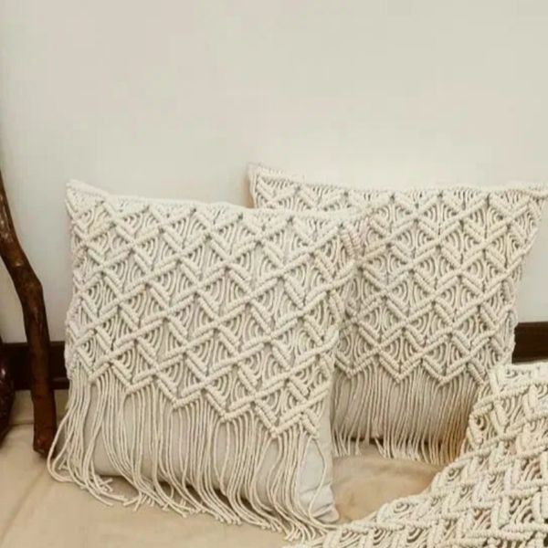 کاور کوسن مکرومه طرح شاهان