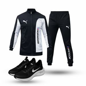 خرید اینترنتی قیمت ست سوییشرت شلوار مردانه مشکی مدل MotorSportکفش ورزشی مردانه نایکی مدل Zoom