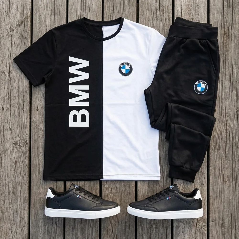 خرید اینترنتی قیمت ست تیشرت شلوار bmw مردانه مدل Noman