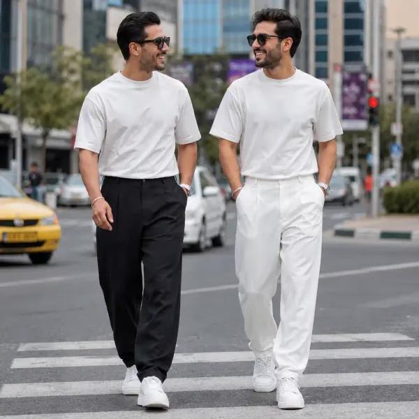 شلوار مردانه مازراتی مشکی بگ مدل Italy