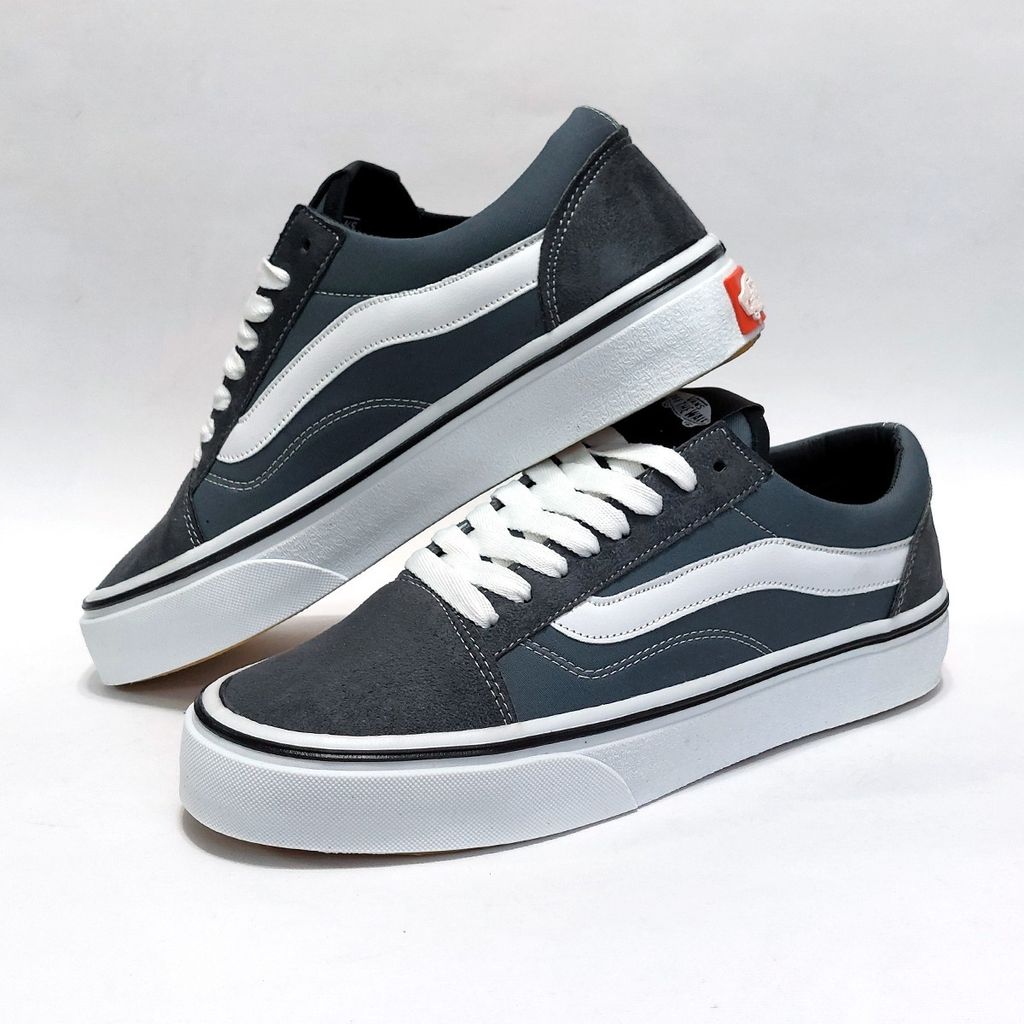 خرید آنلاین کتانی ونس اولداسکول طوسی Vans Old Skool