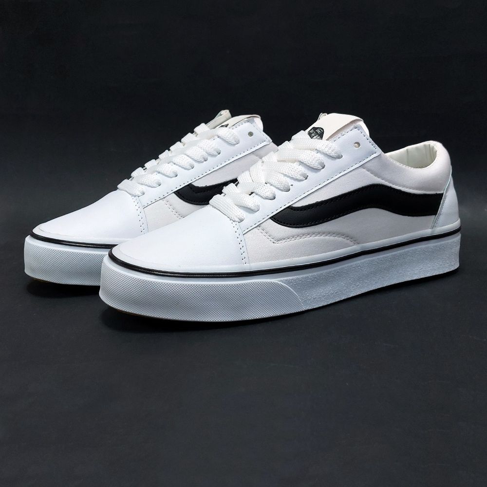 فروش اینترنتی ونس اولداسکول سفید خط مشکی Vans Old Skool