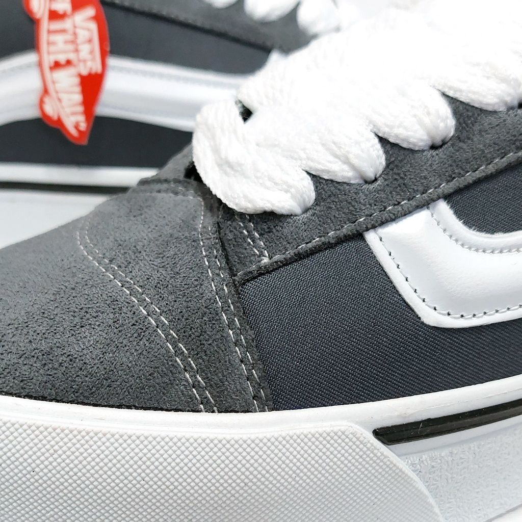 خرید اینترنتی کتانی ترند ونس کنو اسکول طوسی  Vans Knu Skool