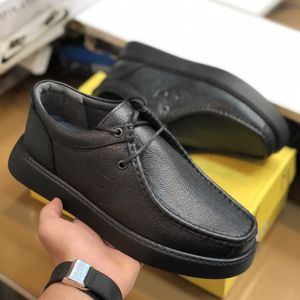 خرید اینترنتی قیمت کفش چرم مردانه طبی مدل کادیلاک مشکی
