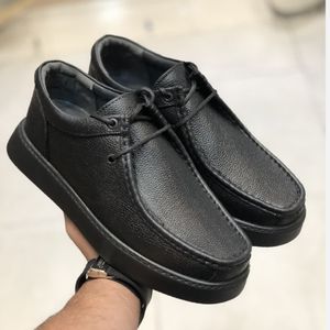 کفش چرم مردانه طبی مدل کادیلاک مشکی