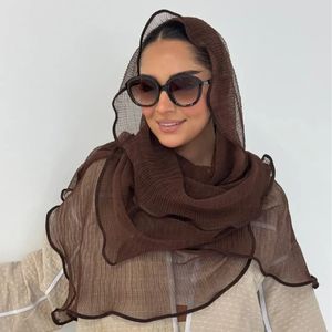 شال حریر کنفی دور گاندوزی