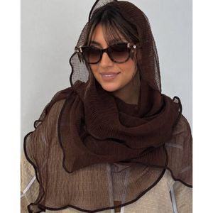 خرید آنلاین شال حریر کنفی دور گاندوزی