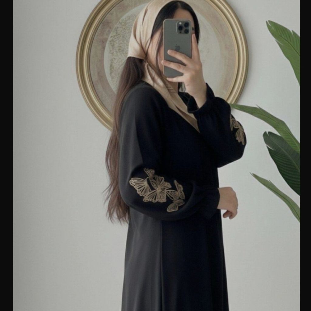 خرید آنلاین عبا پروانه طلایی