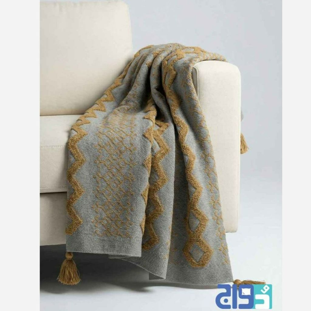 خرید اینترنتی شال مبل مدل لیلیوم (طوسی-خردلی)
