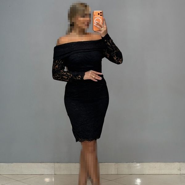 پیراهن کوتاه دانتل یقه قایقی رشت