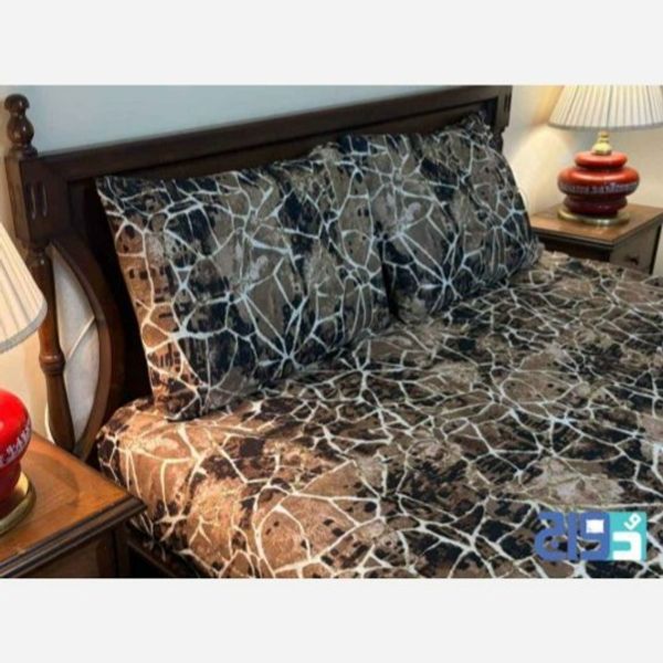 ست ملحفه یکنفره کشدار، آلفا(شکلاتی)
