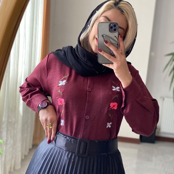 مانتو گلدوزی نگین ارا