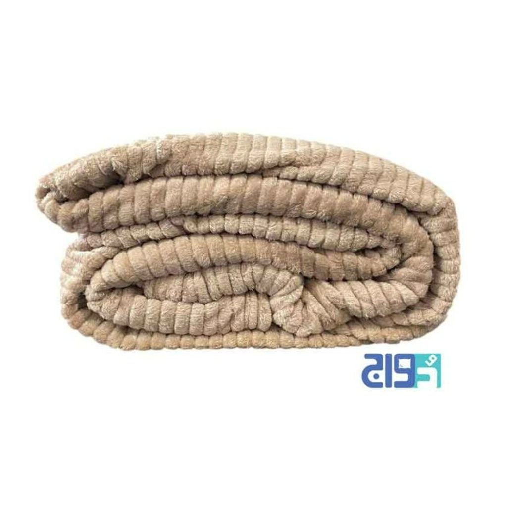 قیمت پتوی پلیسه دونفره مدل کاملیا (رنگ نسکافه ای ) 