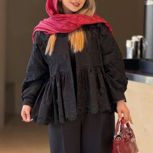 خرید انلاین مانتو لینن تابستانی مدل ستاره سایزبندی(36_42)