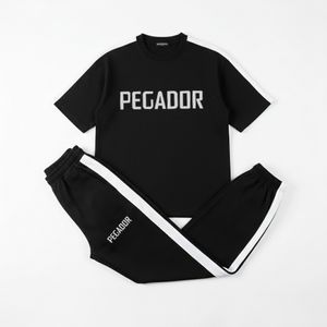 خرید انلاین ست تیشرت و شلوار مردانه بنگال کش مدل Pegador-مشکی