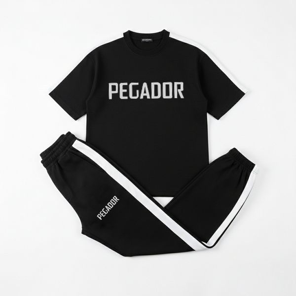 ست تیشرت و شلوار مردانه بنگال کش مدل Pegador-مشکی