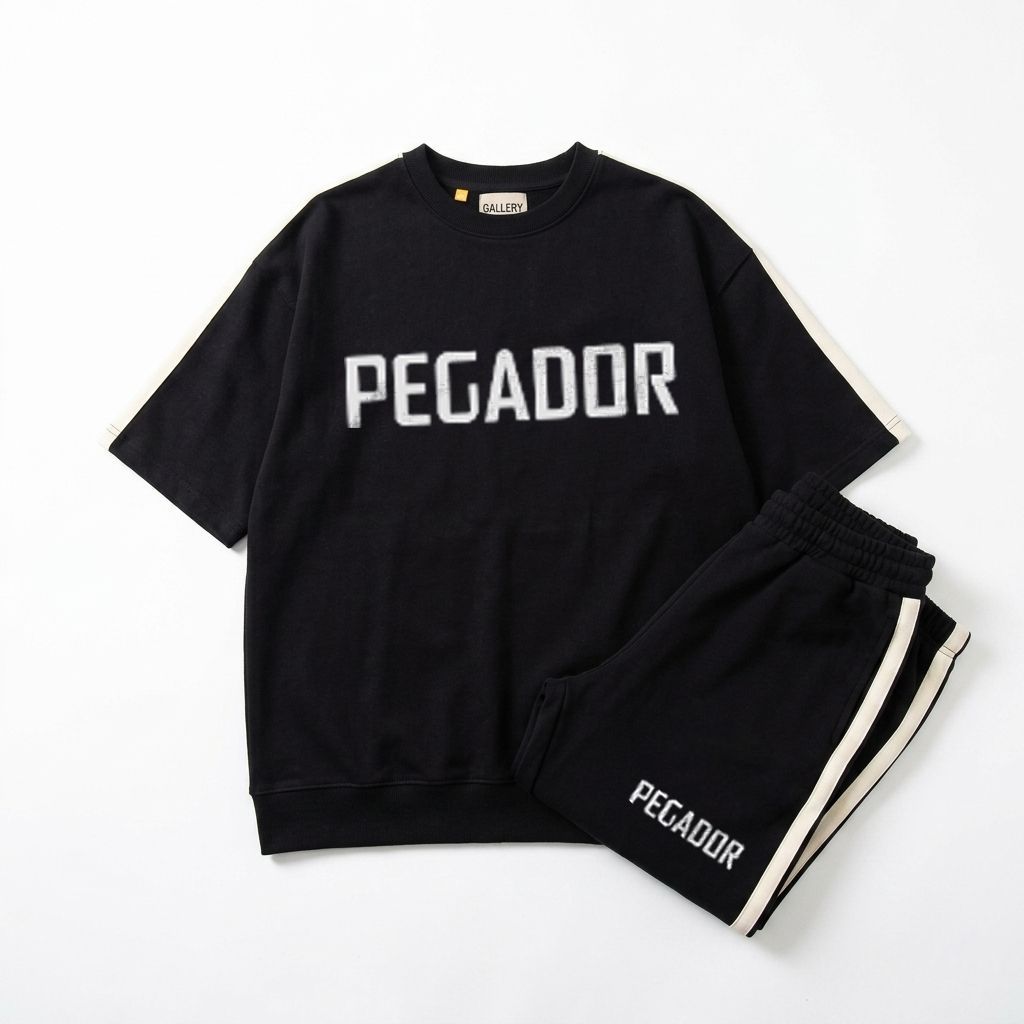 فروش اینترنتی ست تیشرت و شلوار مردانه بنگال کش مدل Pegador-مشکی
