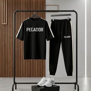 فروش اینترنتی ست تیشرت و شلوار مردانه بنگال کش مدل Pegador-مشکی