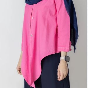 شومیز لینن گره ای طرح چکاوک