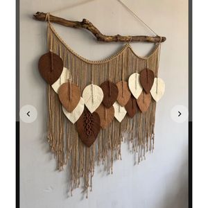 دیوارکوب برگ مکرومه خاص طرح ژرفا