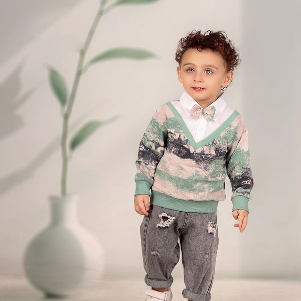 پیراهن پسرانه مناسب 6 ماه تا 36 ماه