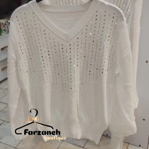 بلوز کریستالی نگین دار