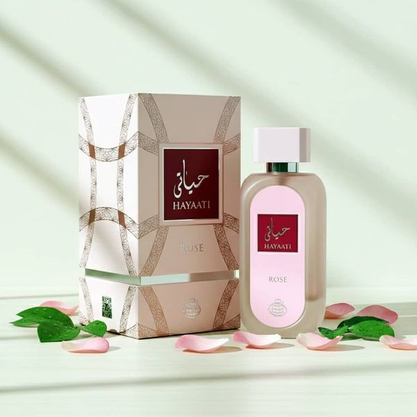 عطر ادکلن زنانه حیاتی رز فراگرنس ورد - هارد باکس - گرم و شیرین - 100 میل